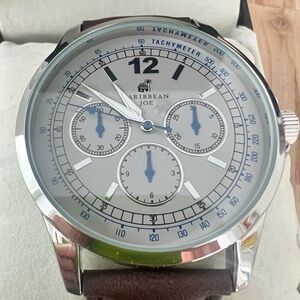 Caribbean Joe men’s classic watch NEW BATTERY